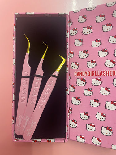 CGLM X Hello Kitty 3 PC Tweezer Set