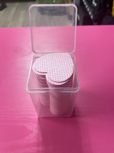 Heart Adhesive Wipes Pink