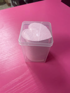 Heart Adhesive Wipes Pink