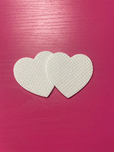 Heart Adhesive Wipes White