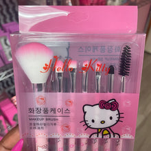 Load image into Gallery viewer, Hello Kitty 7 Piece Makeup Brush Set