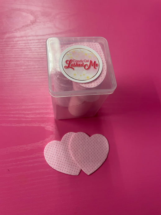 Heart Adhesive Wipes Pink