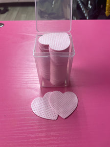 Heart Adhesive Wipes Pink