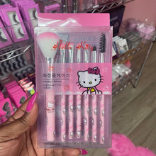 Load image into Gallery viewer, Hello Kitty 7 Piece Makeup Brush Set