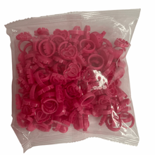 Load image into Gallery viewer, 100pcs Heart Shaped Glue Rings - 2 Colors